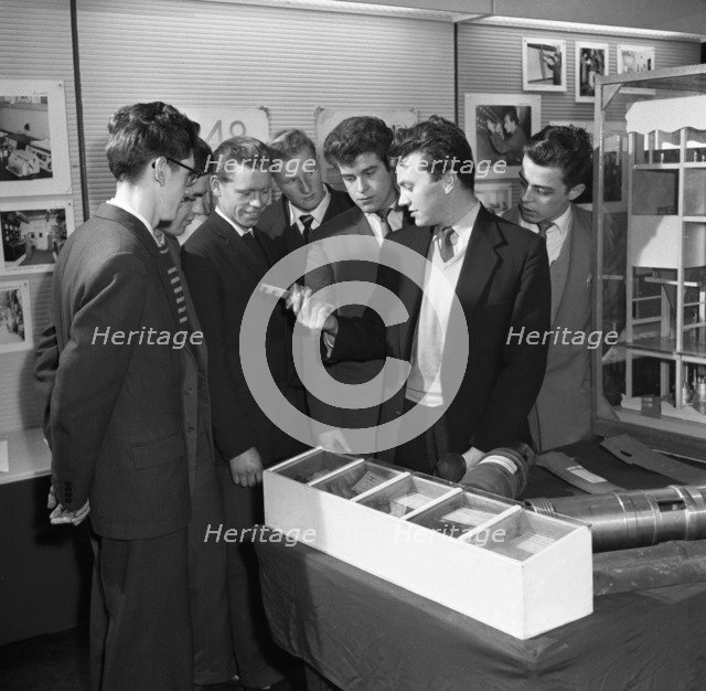 Students visiting Mexborough Power Station, South Yorkshire, 1960. Artist: Michael Walters