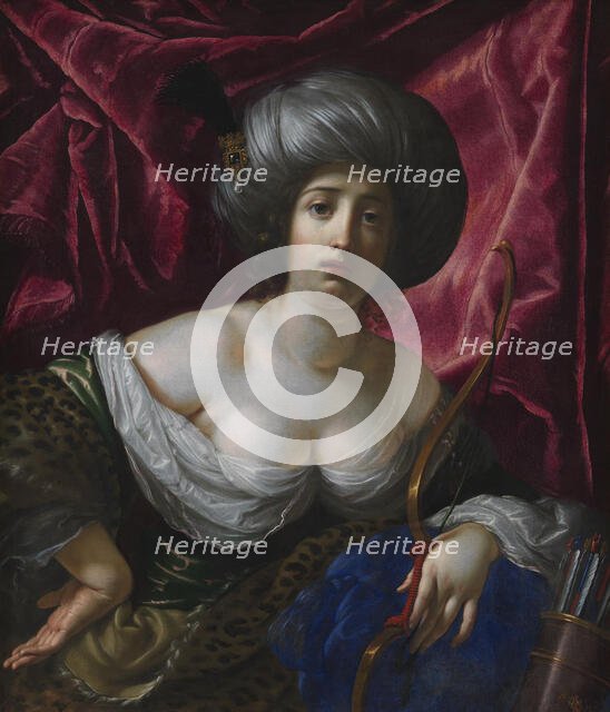 Woman Portrayed as the Goddess Diana, 1639. Creator: Cesare Dandini.