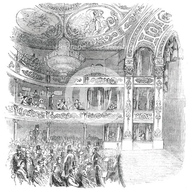 Interior of the New Olympic Theatre, Strand, 1850. Creator: Unknown.