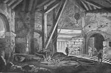 'Interior of a Smelting-House at Broseley, Shropshire', 1788, (1904). Artist: Unknown.