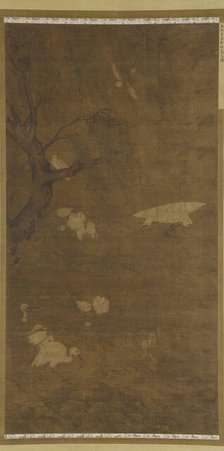 Birds, Willow Tree, and Flowers, Ming dynasty, 15th-16th century. Creator: Unknown.