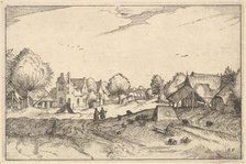 Village Road, plate 20 from Regiunculae et Villae Aliquot Ducatus Brabantiae, ca. 1610. Creator: Claes Jansz Visscher.