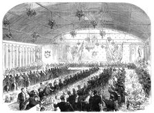 The International Naval Festival at Portsmouth:...banquet to the officers of the French fleet, 1865. Creator: Unknown.