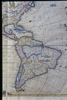 Map of South America, West Indies, Central America and east coast of North America Atlas.