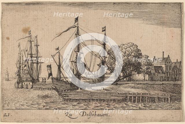 Delfshaven, 1635. Creator: Wenceslaus Hollar.