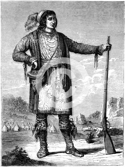 Osceola, Chief of the Seminoles, c1837 (c1880). Artist: Unknown