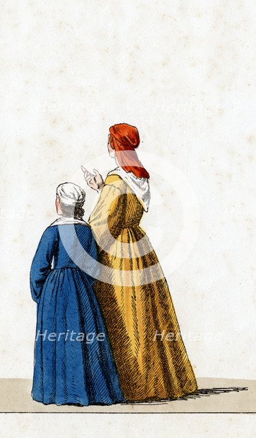 Theatre costume design for Shakespeare's play, Henry VIII, 19th century. Artist: Unknown