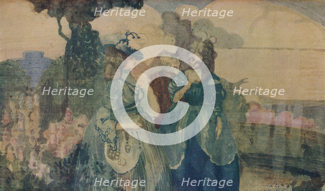 'In the Blue Country or Colloque Sentimentale', c1895. Creator: Charles Conder.