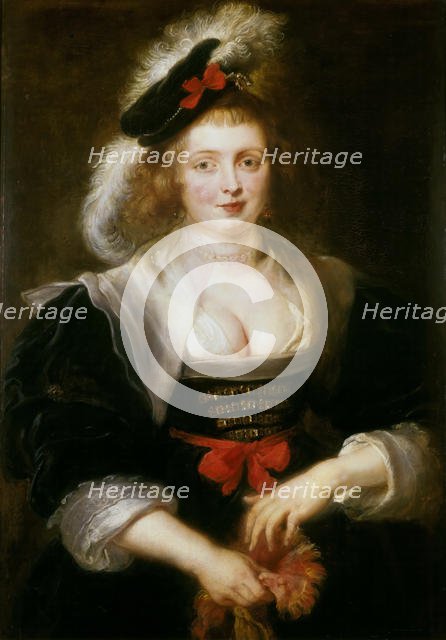 Hélène Fourment Putting on a Glove, ca 1631. Creator: Rubens, Pieter Paul (1577-1640).