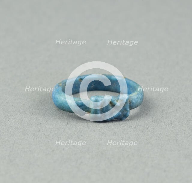 Ring: Head of Hathor, Egypt, New Kingdom, Dynasty 18 (about 1390 BCE). Creator: Unknown.