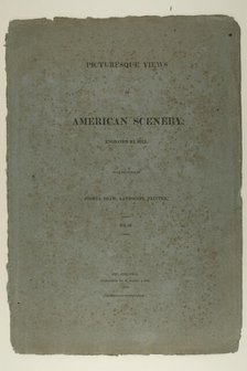 Portfolio Cover for Picturesque Views of American Scenery, No. II, 1819/21. Creator: John Hill.