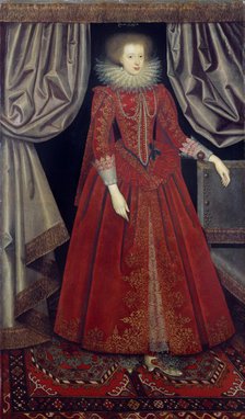 Catherine Howard, Countess of Suffolk, c1615. Artists: William Larkin, Catherine Howard.