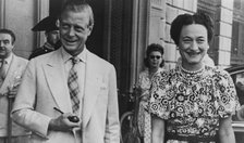 The Duke and Duchess of Windsor during their visit to Florence, August 1947. Artist: Unknown