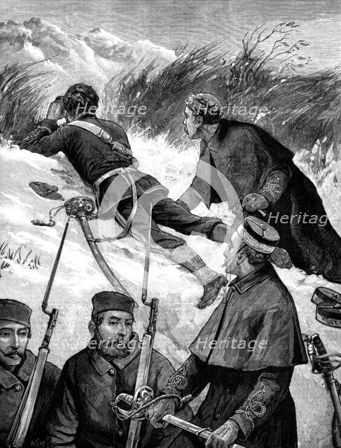 The War in Afghanistan: reconnoitring, 1880. Creator: W. I. Mosses.