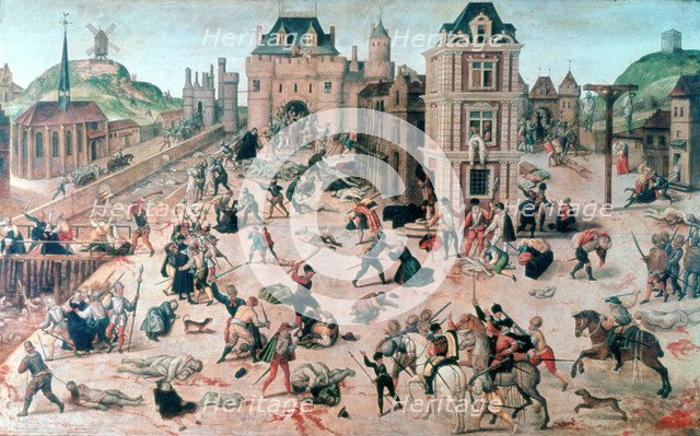 'St Bartholomew's Day Massacre', c1810-1870. Artist: Francois Dubois