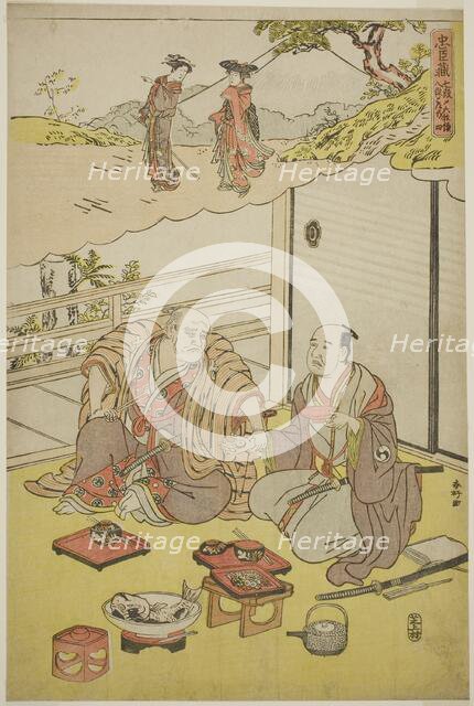 Scenes from Acts Seven and Eight of Chushingura, c. 1788. Creator: Katsukawa Shunko.