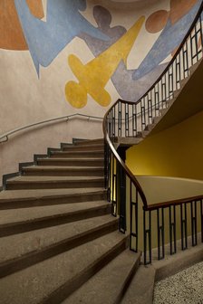 Murals by Oskar Schlemmer in Main building, Bauhaus-University Weimar, (1904-1911), 2018 Artist: Alan John Ainsworth.