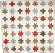 Bedcover (Feather-Edged Star Quilt), United States, 1845. Creator: Annie Maria Henkle.