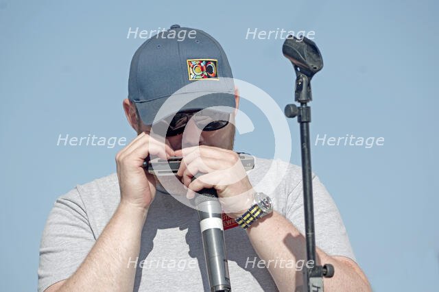 Pat Levett, The Coalminers, Jazz on the Vine, Sevenoaks, Kent, 13 Sep 2020. Creator: Brian O'Connor.