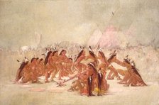 Pipe Dance, Assiniboine, 1835-1837. Creator: George Catlin.
