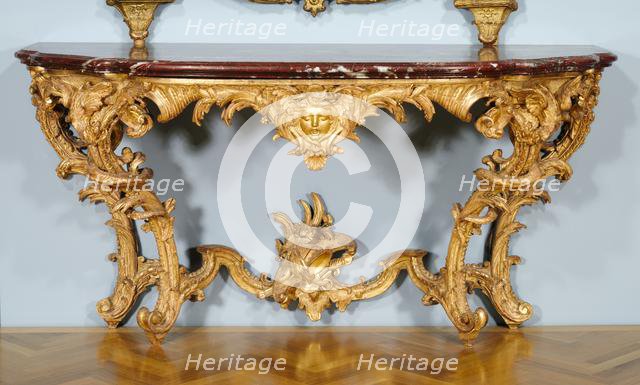 Console Table, c. 1725. Creator: Jules-Michel Hardouin (1635-1737); Michel II Lange; Pierre Turpin.