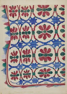 Coverlet, c. 1936. Creator: Cornelius Frazier.