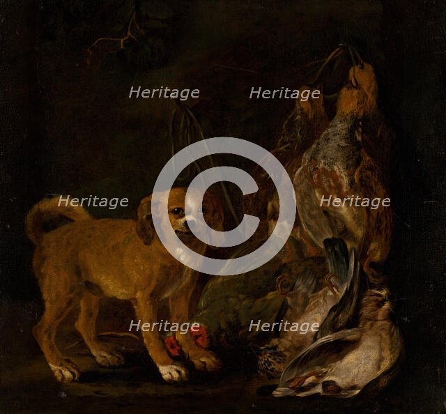 Hunting Still Life with Dog, 1650-1660. Creator: Jan Fyt.