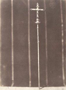 Jérusalem, croix en argent ciselé, donnée par Louis XIII à l'Eglise du Saint Sépulcre, 1854. Creator: Auguste Salzmann.