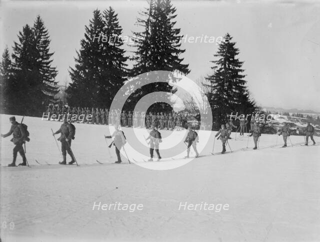 Austrians on skis, between c1915 and c1920. Creator: Bain News Service.
