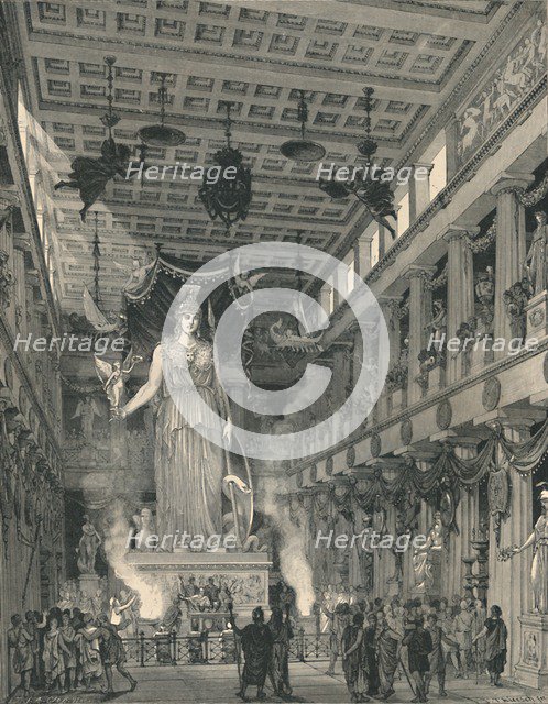 'The Temple of Athené Parthenos, Restored', 1886. Artist: E Thiersch.