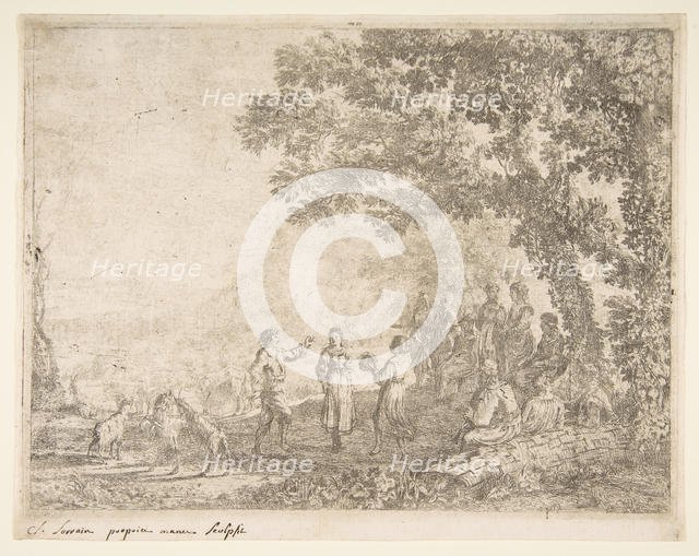 The Country Dance (Large Plate), ca. 1637. Creator: Claude Lorrain.