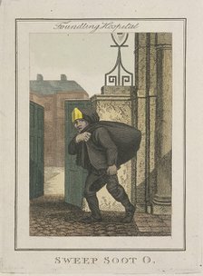 'Sweep Soot O', Cries of London, 1804. Artist: Anon