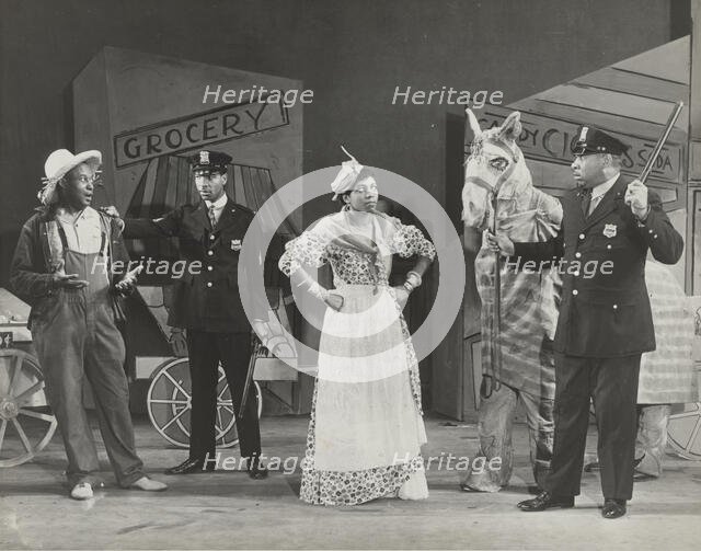 Doe Doe Green, Lester Palmer, Sybil Moore, "Aggie", and Clifton Davis, 1937. Creator: Unknown.