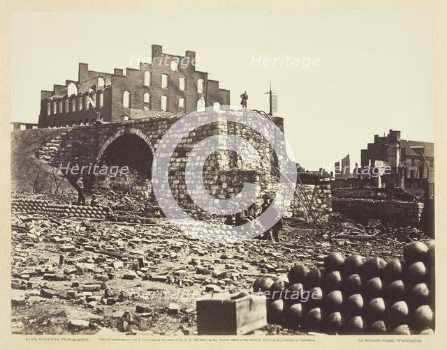 Ruins of Arsenal, Richmond, Virginia, April 1863. Creator: Alexander Gardner.