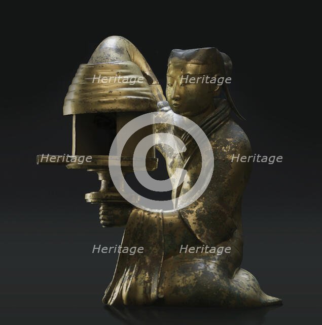 Changxin Palace Lamp, 2th century BC. Creator: Chinese Master ().