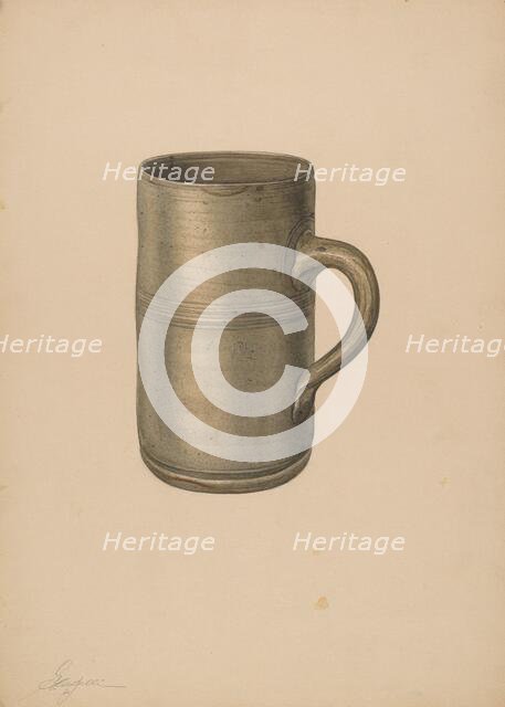Mug, c. 1940. Creator: Giacinto Capelli.
