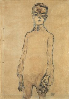 Self-Portrait, 1910. Creator: Egon Schiele.