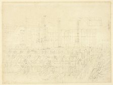 Study for The Post Office, from Microcosm of London, c. 1809. Creator: Augustus Charles Pugin.