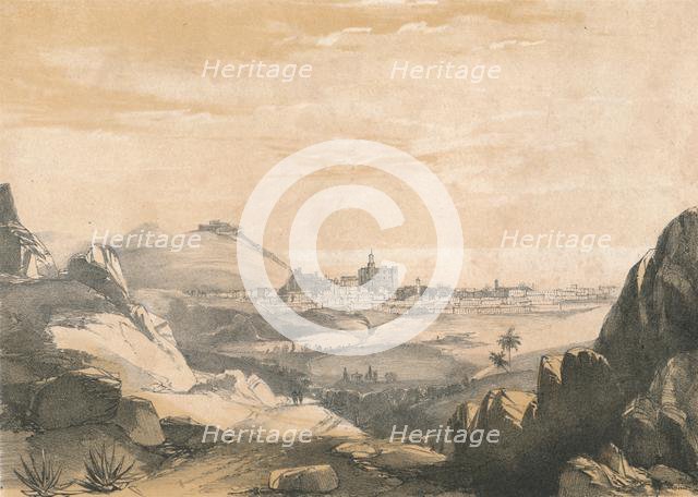 'Malaga, from the Ermitas', c1850. Creator: Dickinson Brothers.