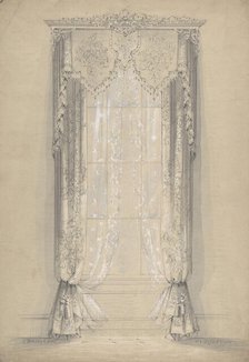 Design for Curtains, 1841-84. Creator: Charles Hindley & Sons.