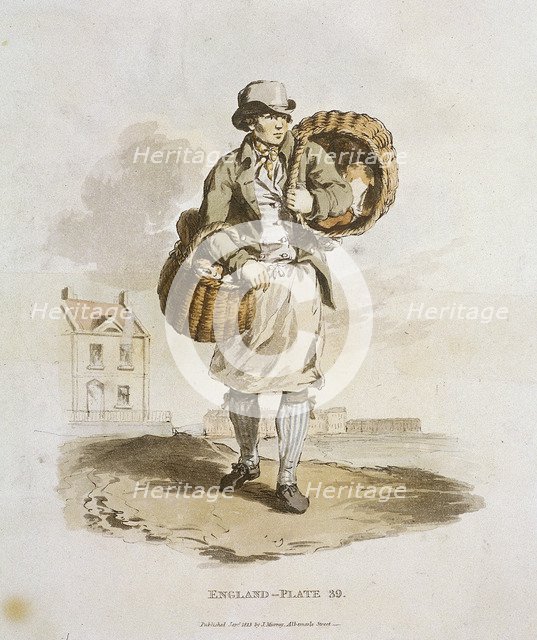 A baker, Provincial Characters, 1813. Artist: Anon