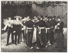The Execution of the Emperor Maximilian (L'exécution de Maximilien), 1868. Creator: Edouard Manet.