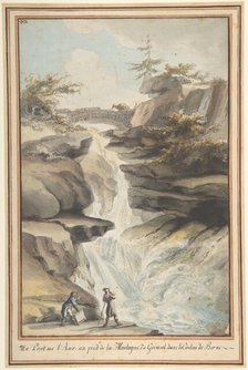 A Bridge on the Aar, at the Foot of the Grimsel, in the Canton of Berne, ca. 1775. Creator: Caspar Wolf.