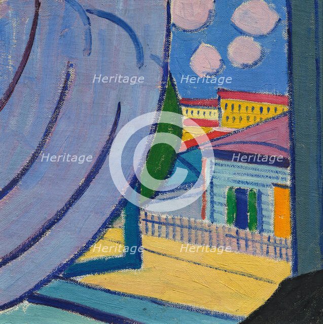 View from the window, 1913. Creator: Bogomazov, Alexander Konstantinovich (1880-1930).