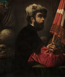 Portrait of a Man as Saint George, c. 1620s. Creator: Giuseppe Caletti.