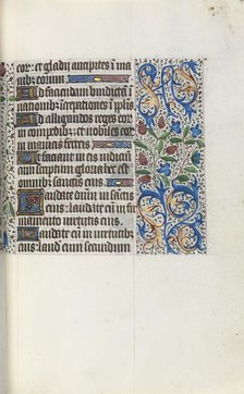 Book of Hours (Use of Rouen): fol. 46r, c. 1470. Creator: Master of the Geneva Latini (French, active Rouen, 1460-80).