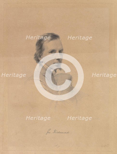 George Richmond - Self-portrait, 1850-70. Creator: William Holl.