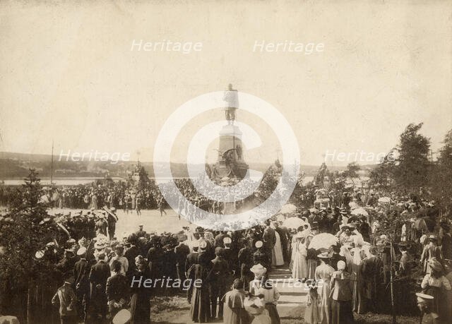 Military Parade in Alexander's Square, 1910-1919. Creators: IV Bulatov, A. Milevskii.