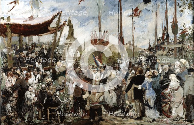 'The 14th of July 1880', late19th/early 20th century.  Artist: Alfred Roll