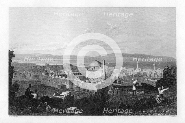 St Jean D'Acre, Israel, 1841.Artist: Thomas Barber